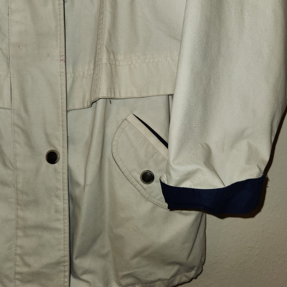 Pacific Trail Vntg Mens Quality Outerwear Jacket White Hooded Pockets Lined Sz L - Picture 2 of 15